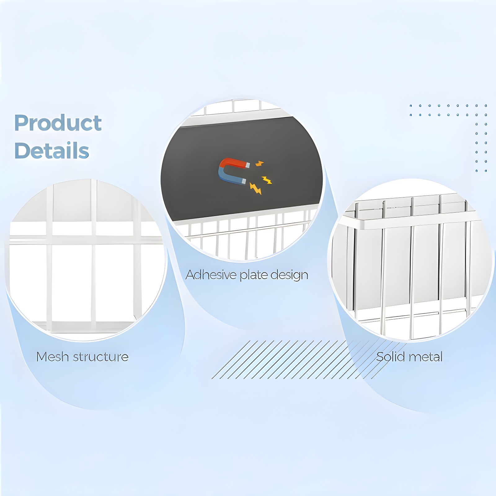 Magnetic Dryer Wool Ball Rack Wall Mounted Laundry Dryer Drum Rack Refrigerator Rack