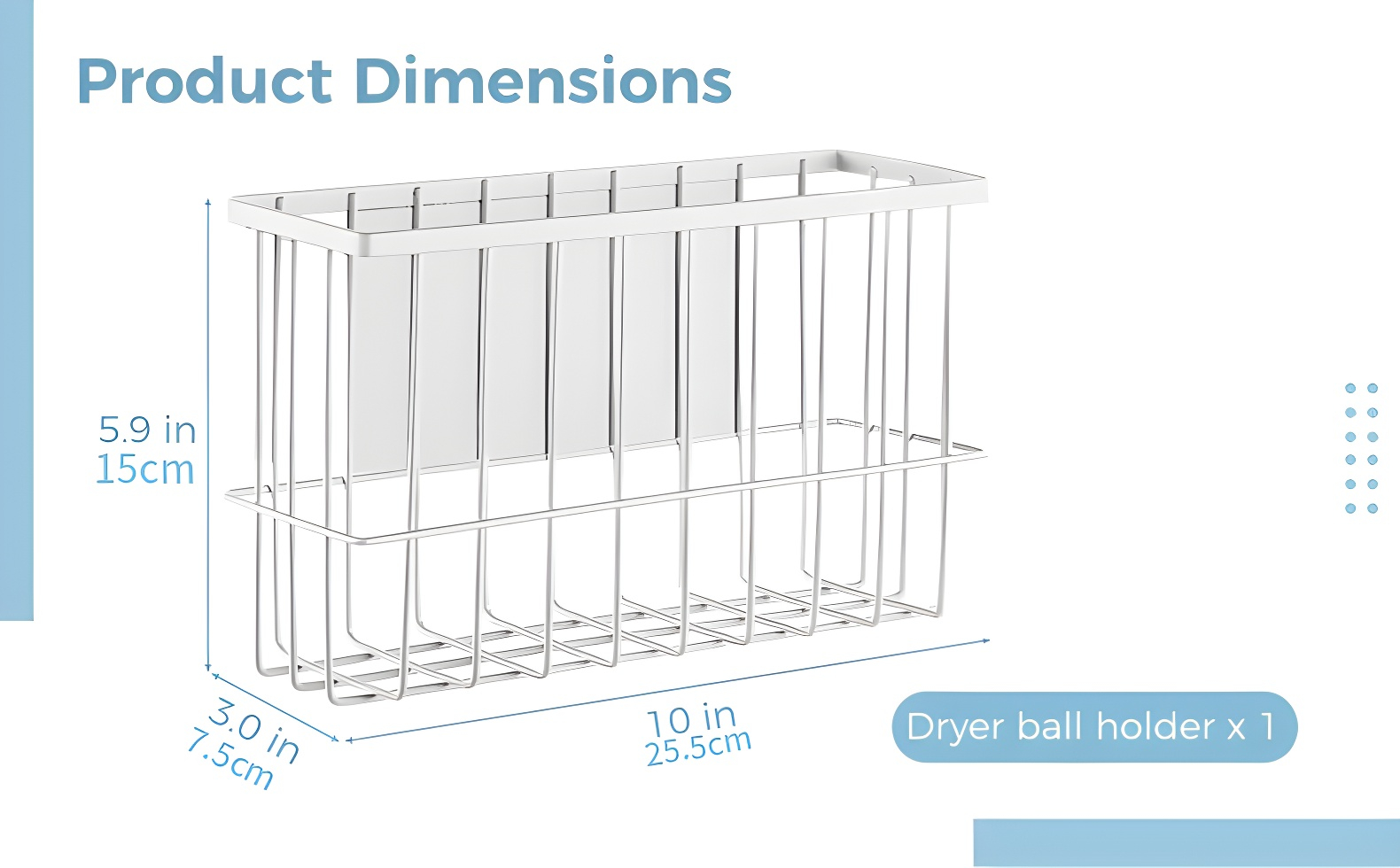 Easy installation magnetic rack for laundry room