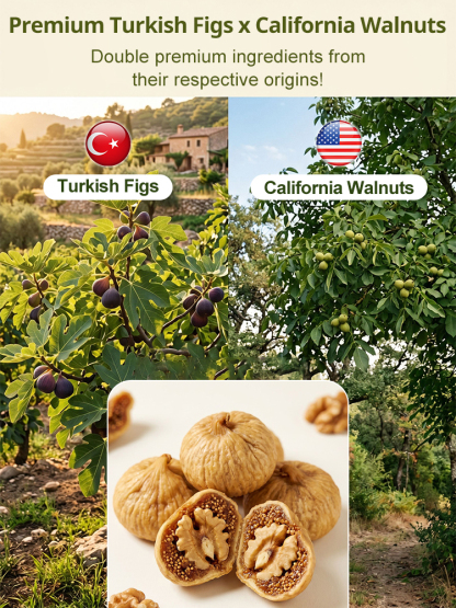 ✨ The Ultimate Natural Gut-Cleansing Snack! PremiumTurkish Figs Stuffed with California Walnuts for Perfect Digestion & Brain Power.