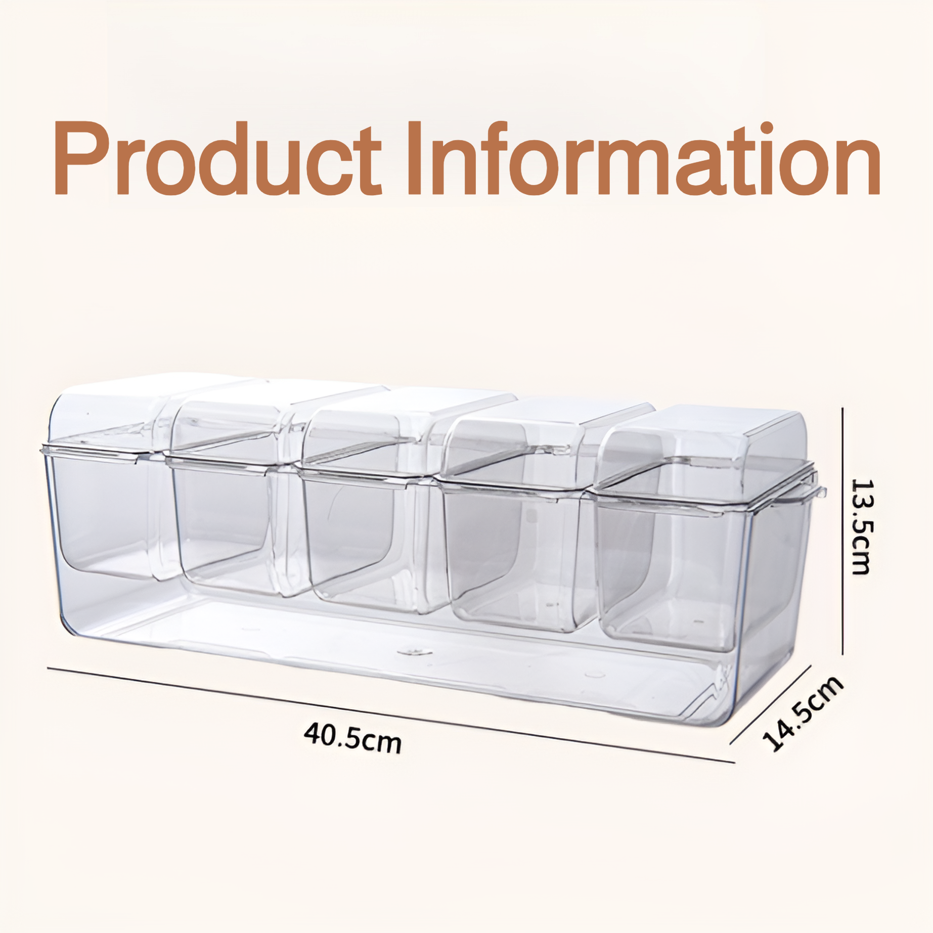 Multi-compartment transparent salad box for home
