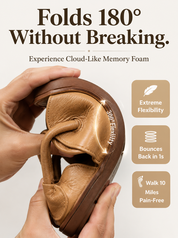 ✨<Only 20 Pairs Crafted Daily!> Authentic Japanese Kobe Leather Sandals—Experience the Buttery-Soft "Second Skin" Comfort! ✨