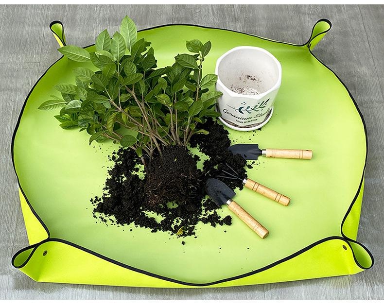 Succulent and green radish soil mat for easy gardening