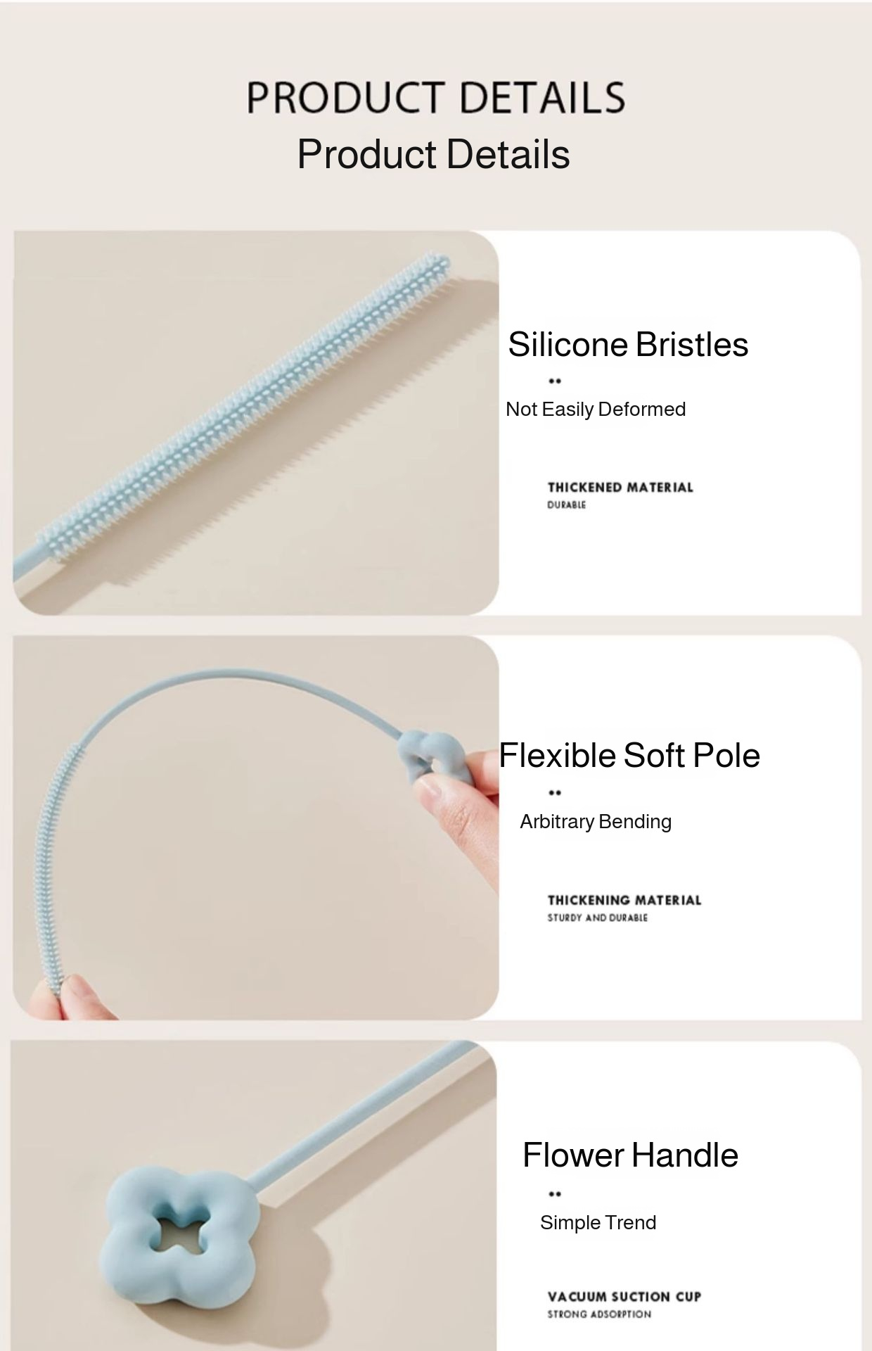 Straw brush cleaning reusable drinking straws
