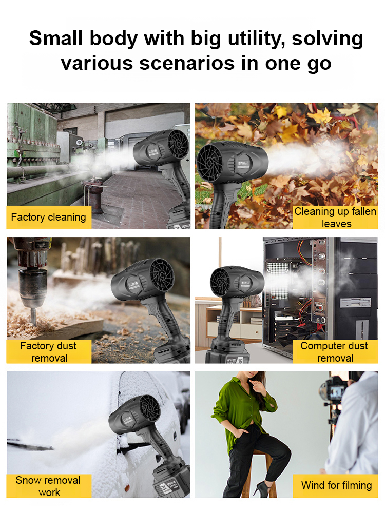 ❄️🔥 5000W Thermal Snow Blower | Portable Hot Air Turboblower 💨 | Powerful High-Speed Handheld for Automobiles 🚗 | ⚡ 3-Speed Adjustable Power