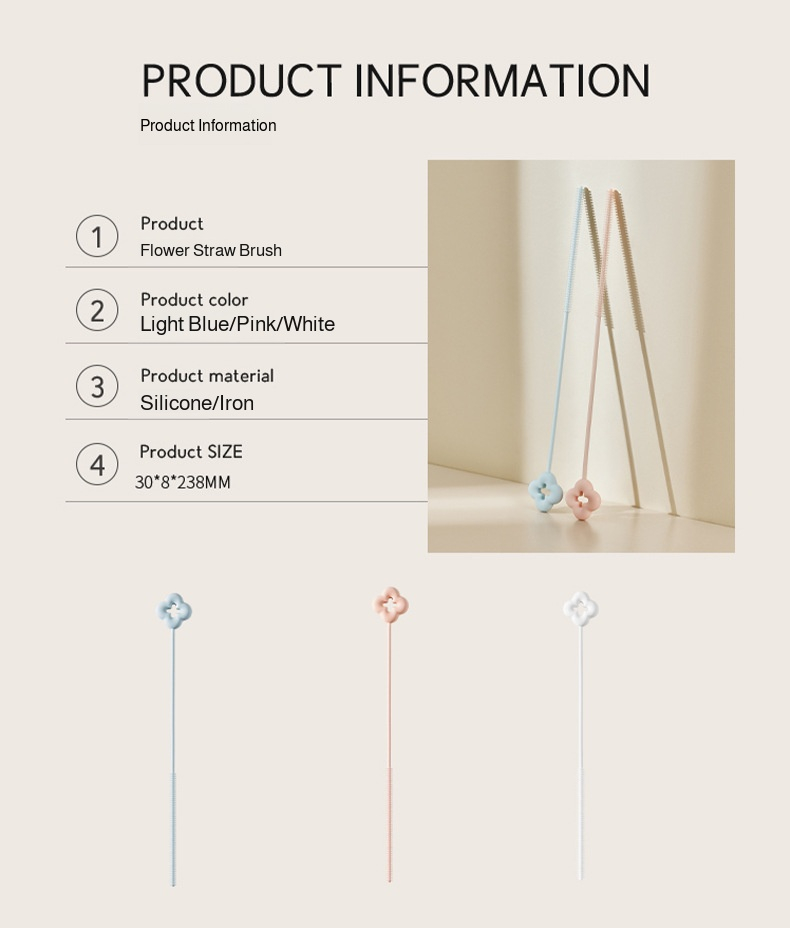 Bottle brush reaching the bottom of a slim bottle