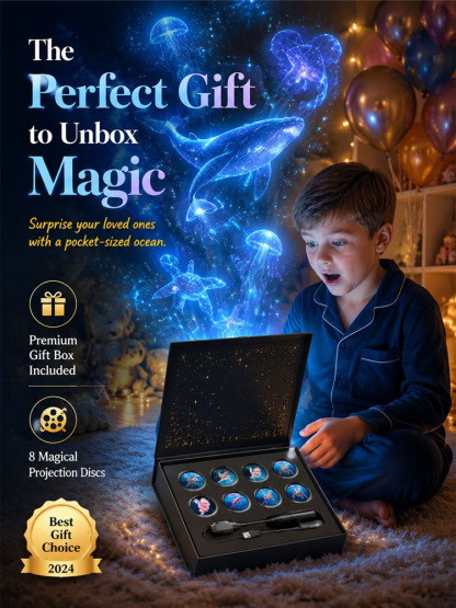 【✨ For the Cost of a Movie Ticket: Vegas Sphere-Tech Ocean Projector. Transforms Your Room & Car Into a Magical Deep Sea in 1s. The Last Atmosphere Light You'll Ever Buy! ✨】