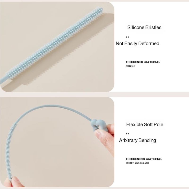Silicone Bottle Brush Straw Brush Cleaning Without Dead Ends Slim Design Household Uv Sterilization