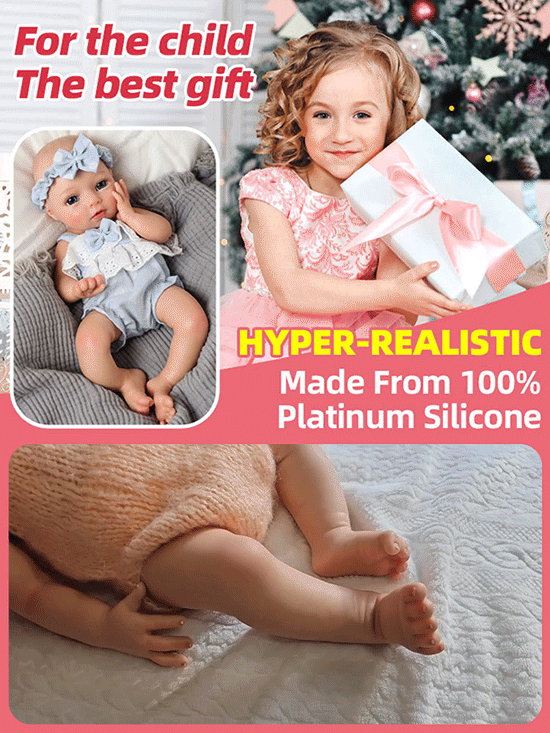 Incredibly Lifelike Silicone Doll 👶 with a Realistic Weight & Warm Touch ❤️✨