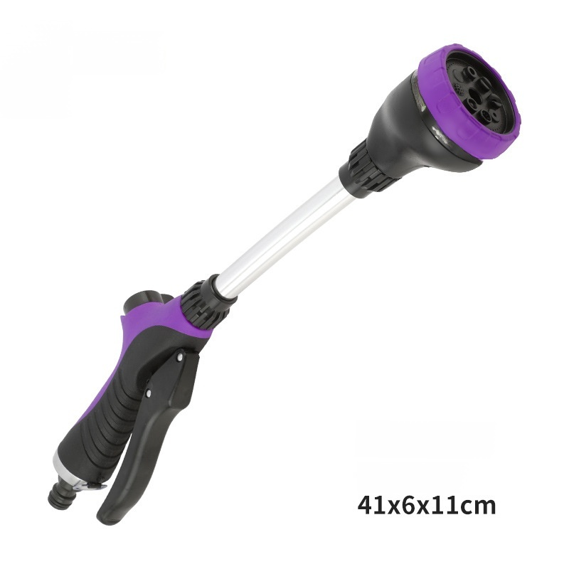 Aluminum tube water spray gun eightsection adjustable nozzle