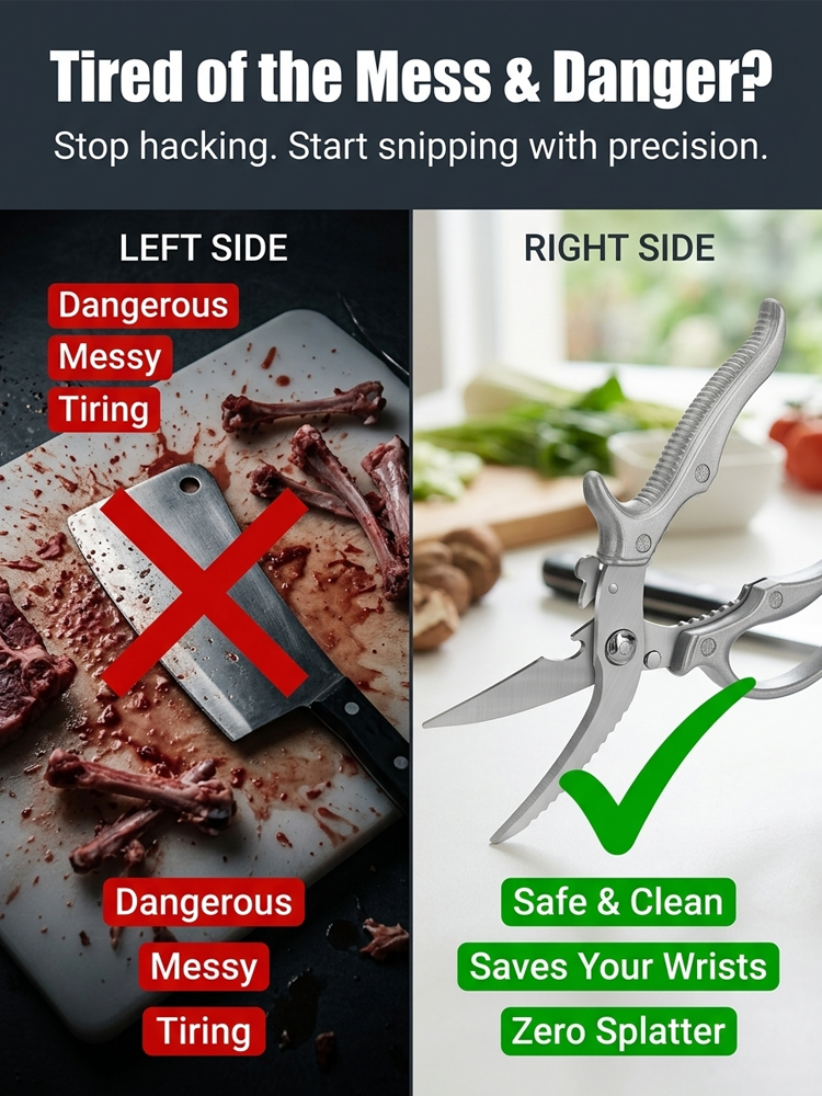 ✂️ 50% OFF | German Heavy-Duty Multi-Shears: Cuts Bones, Metal & Steel Wires!