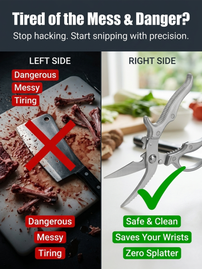 ✂️ 50% OFF | German Heavy-Duty Multi-Shears: Cuts Bones, Metal & Steel Wires!