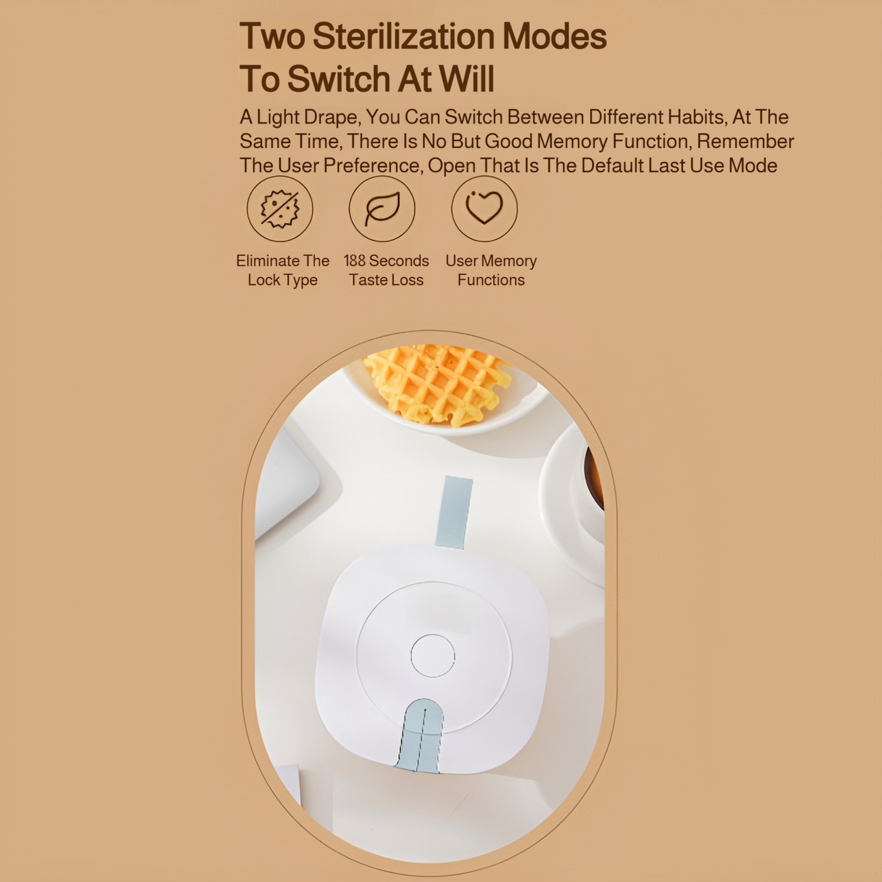 Cup lid sterilizer mini portable UV ultraviolet sterilization multifunctional creative lid cup lid