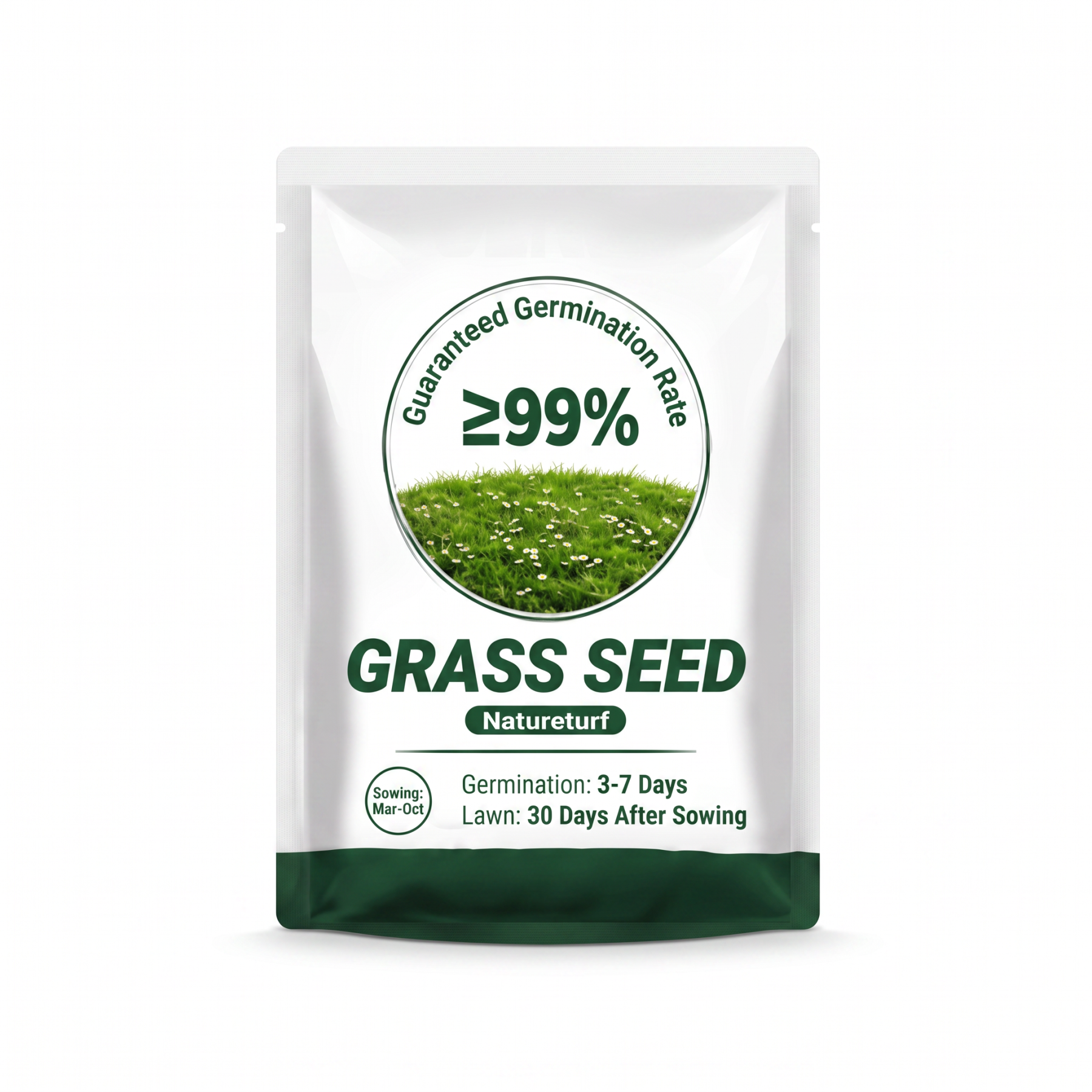 【💯Awarded the highest Dutch bio-grade quality certification!💯】🔥Ultra-fast 3-day sprout grass seed🔥👍Buy one get one free, 98.5% germination rate, 99% lawn recovery!👍