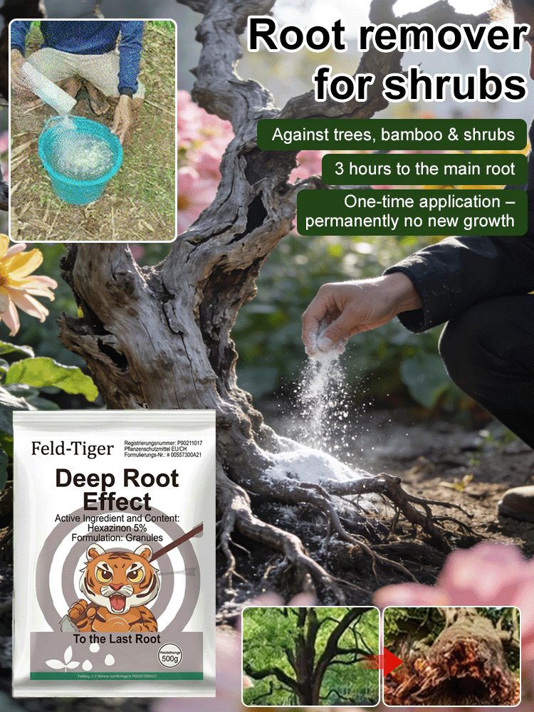 🌳【Foundation Safe & 10ft Deep Penetration】 Root-Surgeon Miracle | Heavy-Duty Bamboo & Stump Killer with Precision Core-Strike Power ✨