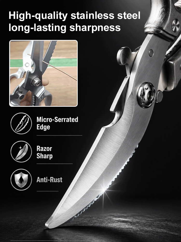 ✂️ 50% OFF | German Heavy-Duty Multi-Shears: Cuts Bones, Metal & Steel Wires!