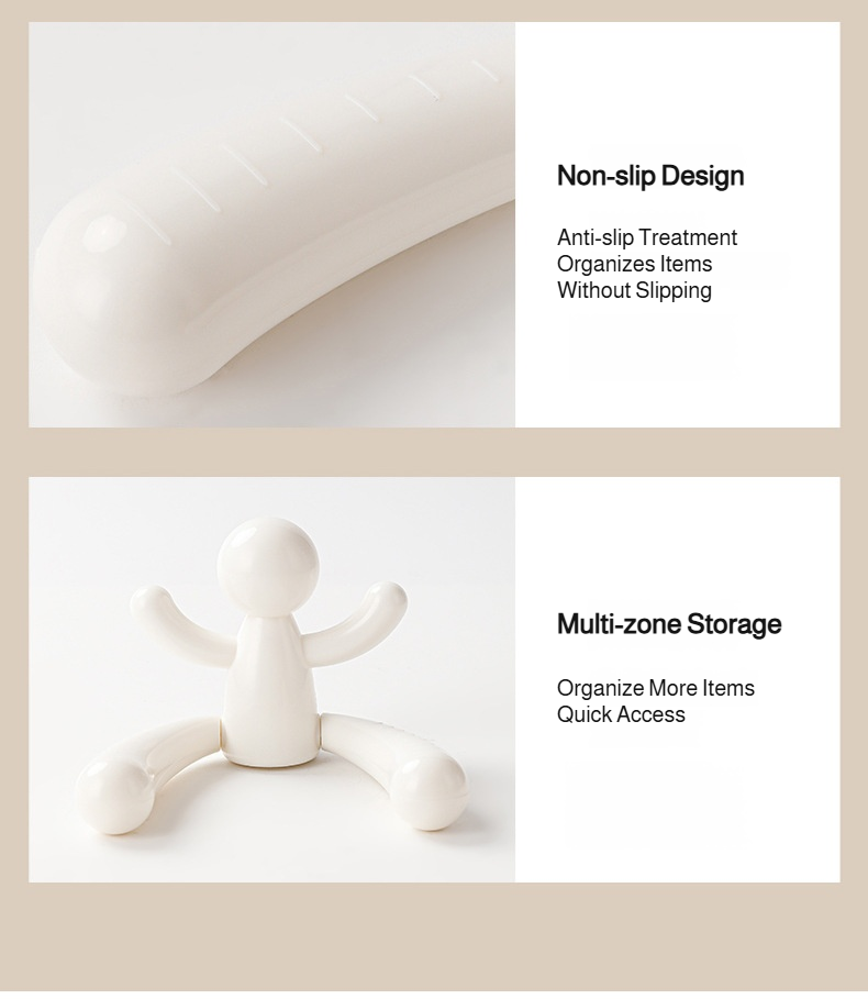 Bathroom hair tie and scrunchie organizer rack