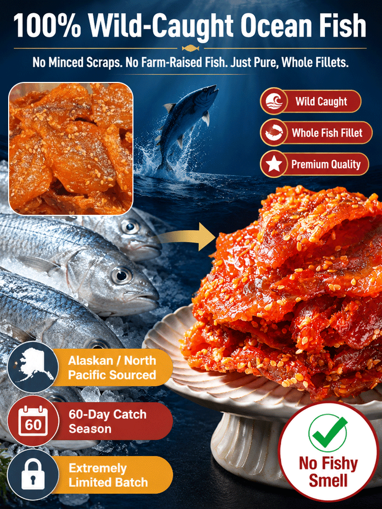【✨<Available Only Once a Year!> Premium North Pacific wild-caught fish, slow-roasted with incredibly chewy flesh and a sweet & spicy sesame glaze! ✨】