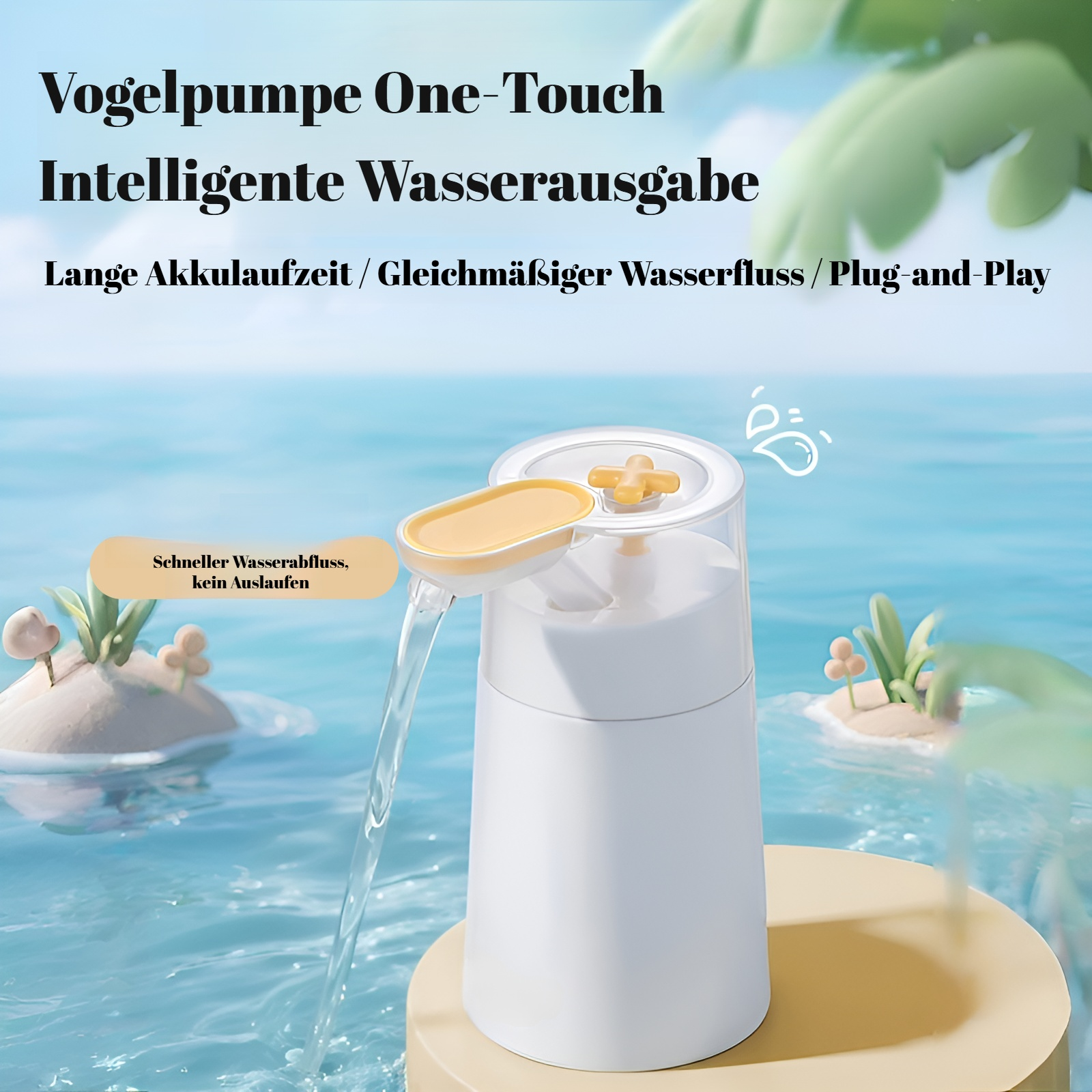 Elektrischer Wasserspender für den Haushalt in moderner Küche