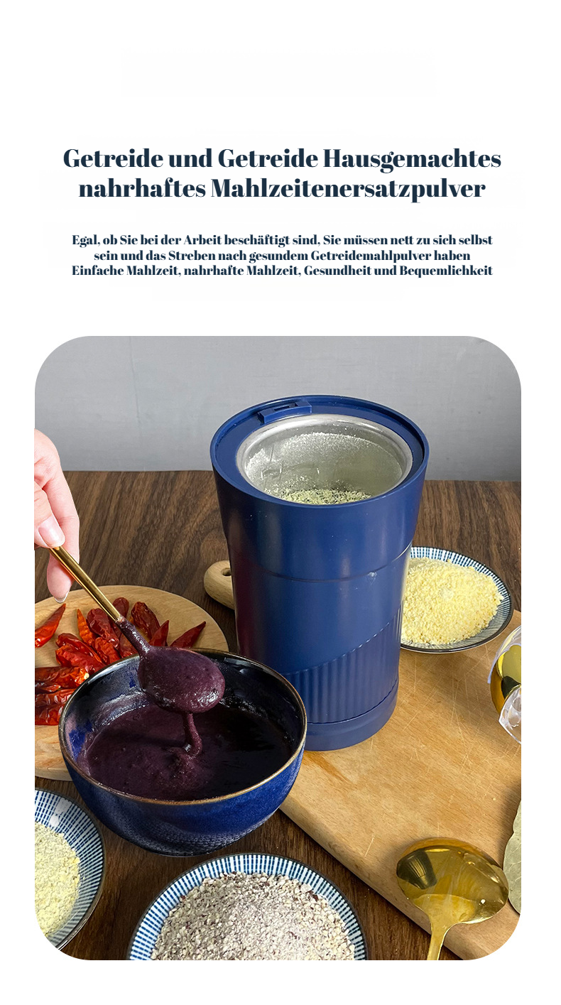 Einfache Bedienung der kleinen Getreidemühle