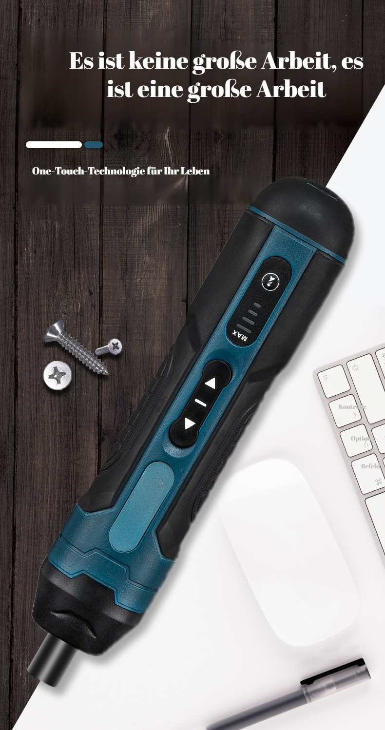 Elektrischer Mini Schraubendreher USB wiederaufladbar mit magnetischer Spitze