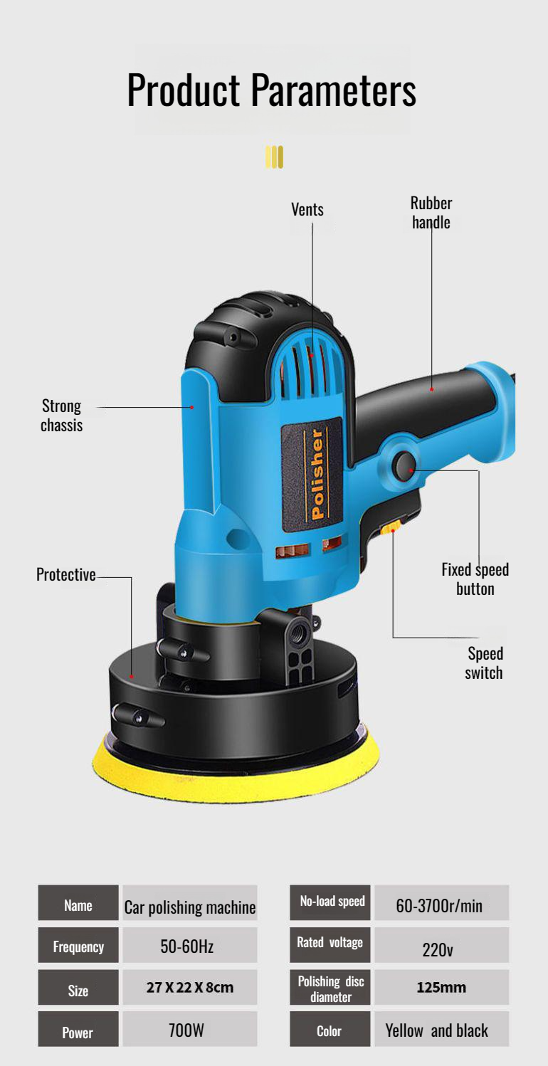 Kleine Boden-Autopoliermaschine mit Kratzerreparatur-Werkzeugen