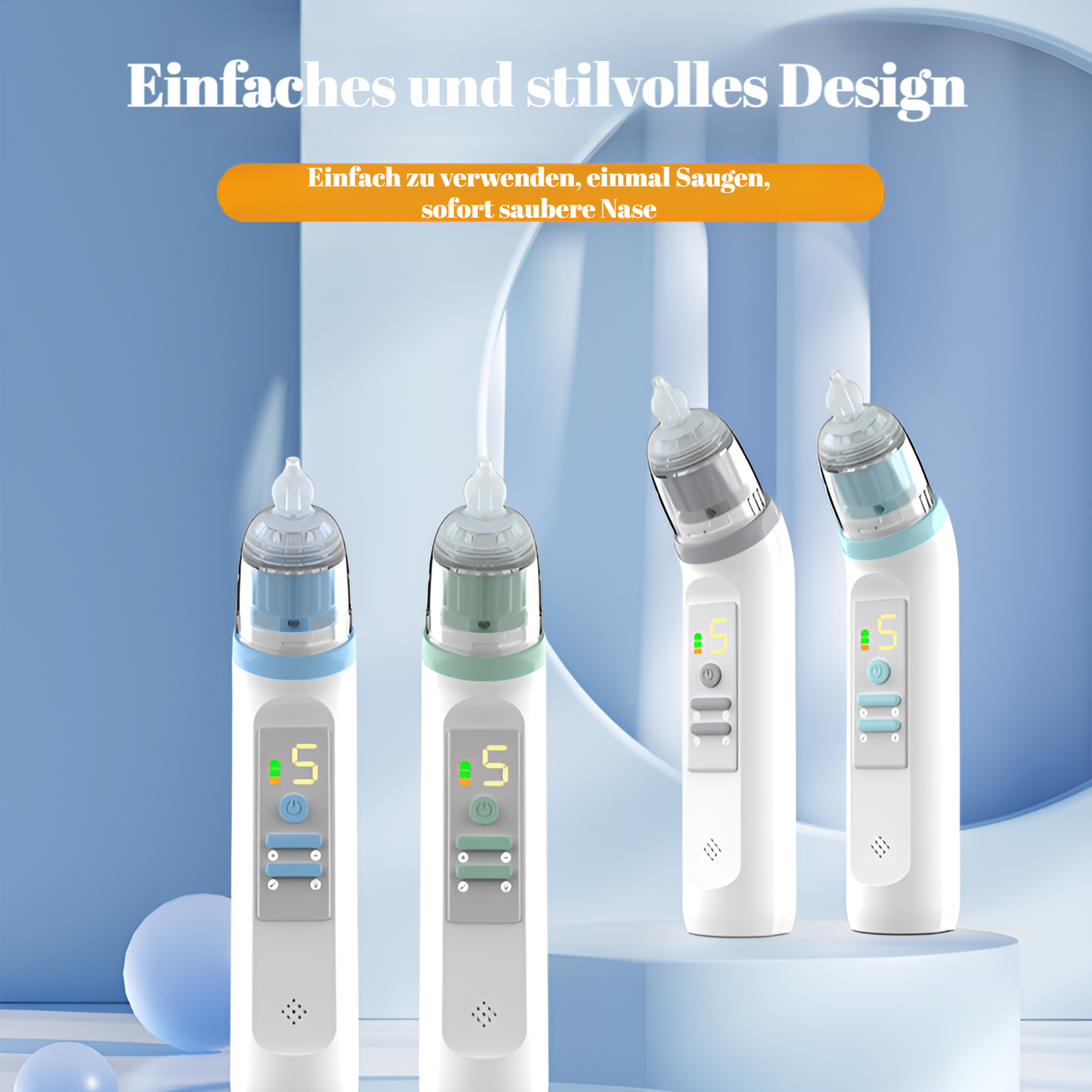 Elektrischer Baby-Nasensauger mit großer Saugkraft