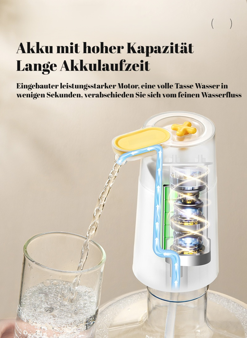 Einfache Bedienung des elektrischen Wasserspenders am Tisch