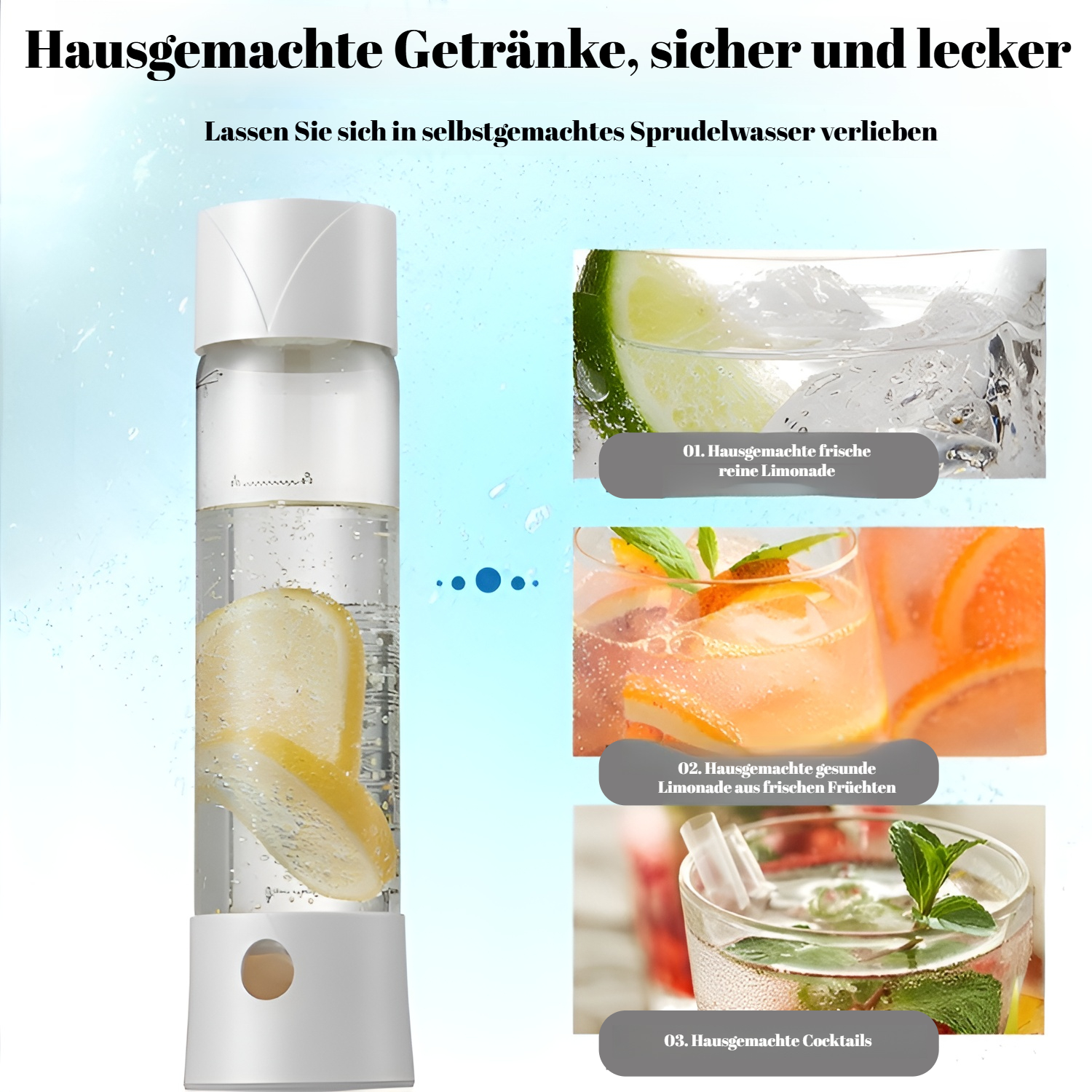 Sodamaschine mit kompaktem Design