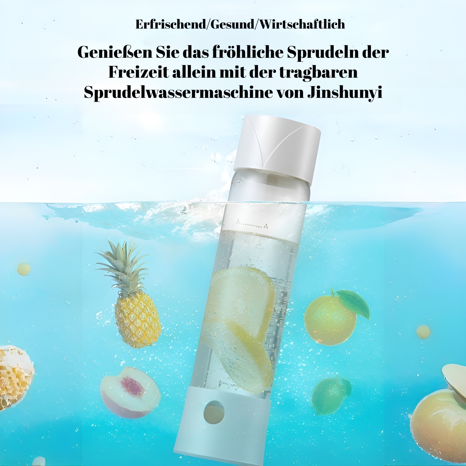 Tragbarer Sprudelwasserbereiter für Zuhause