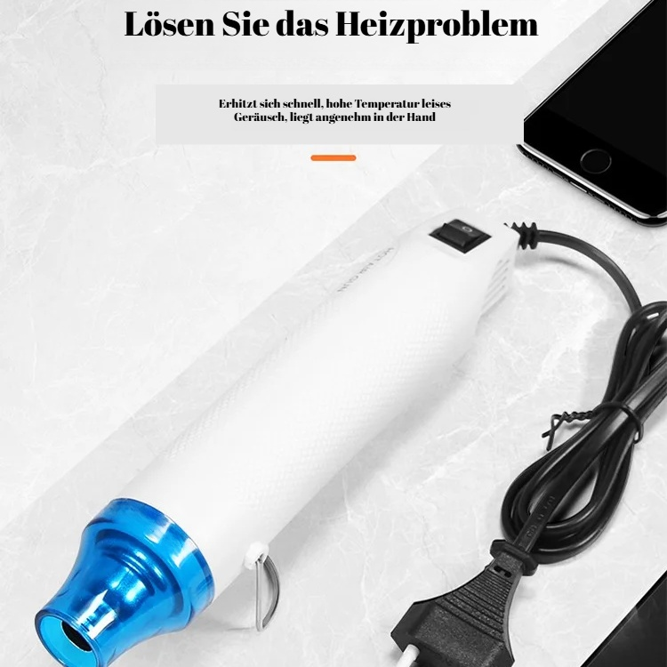 Prägepulver Heißluftfön & Radiergummi Set