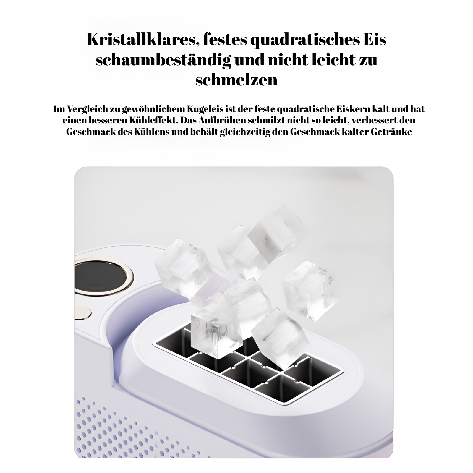 Mini-Eiswürfelbereiter für das Auto