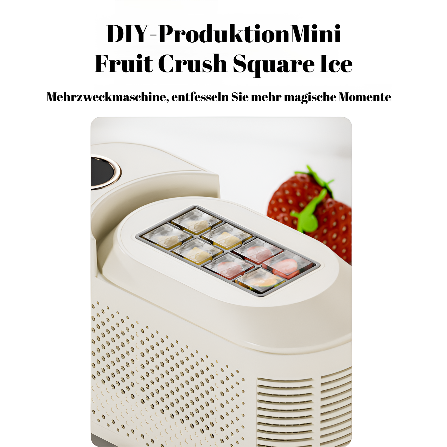 Einfach zu bedienende Desktop-Eiswürfelmaschine