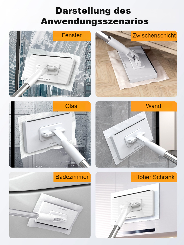 【Komfort Pur】Selbstreinigender Faulenzer-Wischmopp