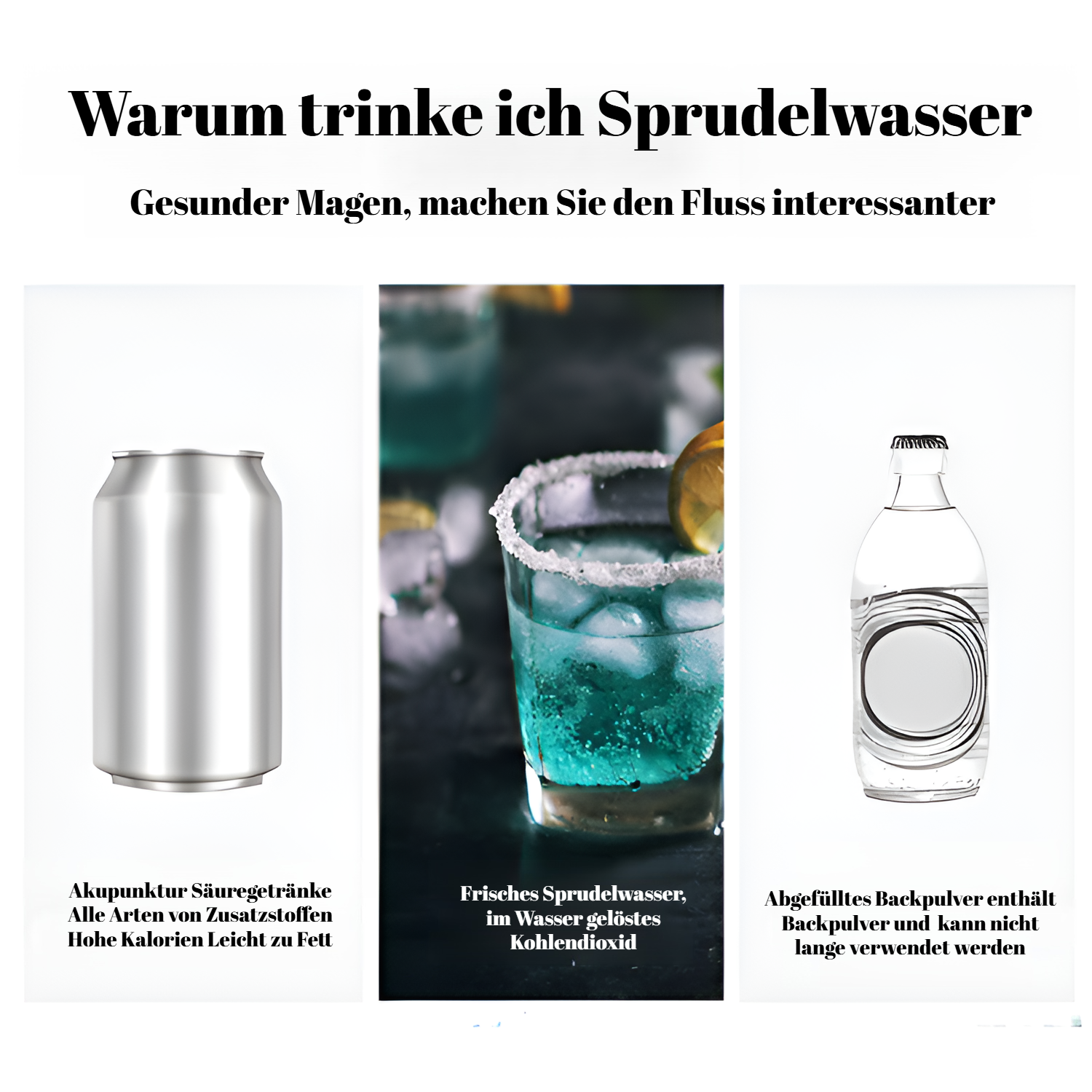 Mini-Sodamaschine für kohlensäurehaltige Getränke