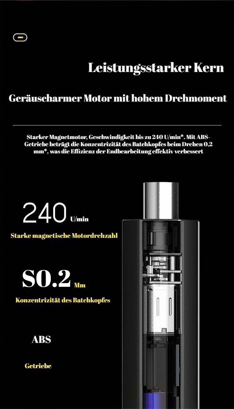 USB-wiederaufladbarer Mini-Schraubendreher für Heimwerker