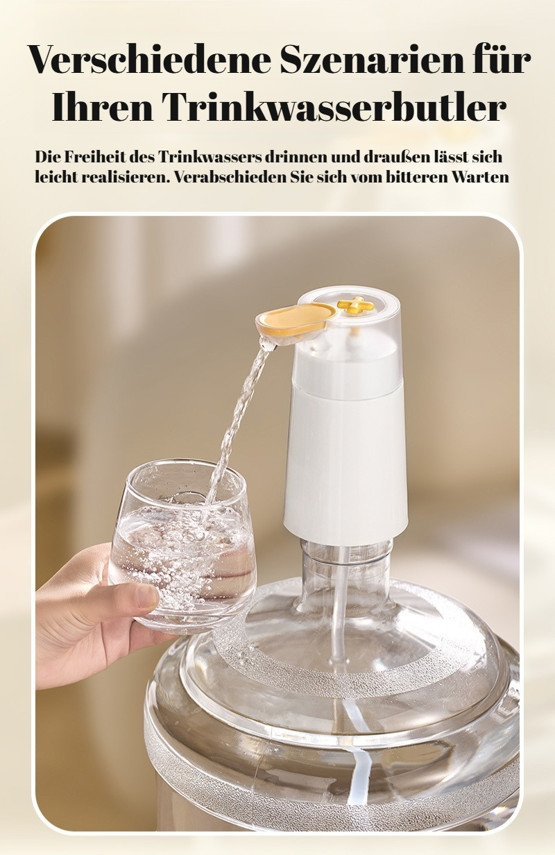 Aufladen des elektrischen Wasserspenders über USB