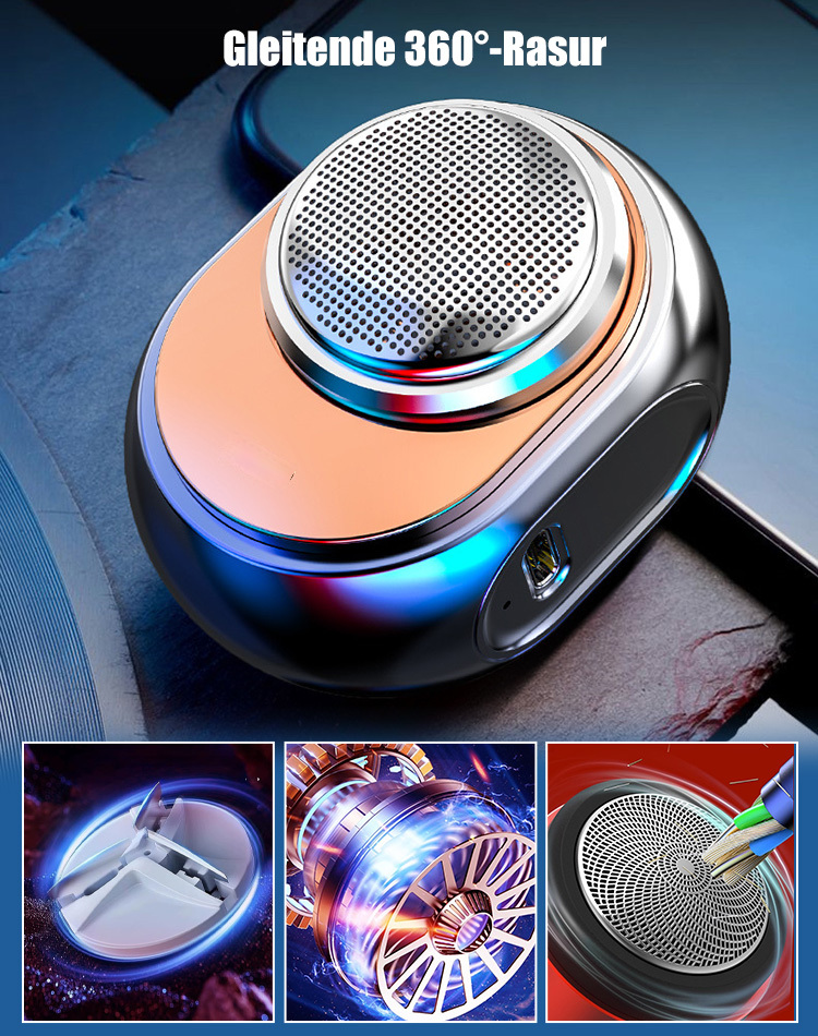 ✨【Diamantklinge】Wasserdichter Mini-Hochleistungsrasierer für Herren, Akkulaufzeit bis zu 2 Monate 🔋
