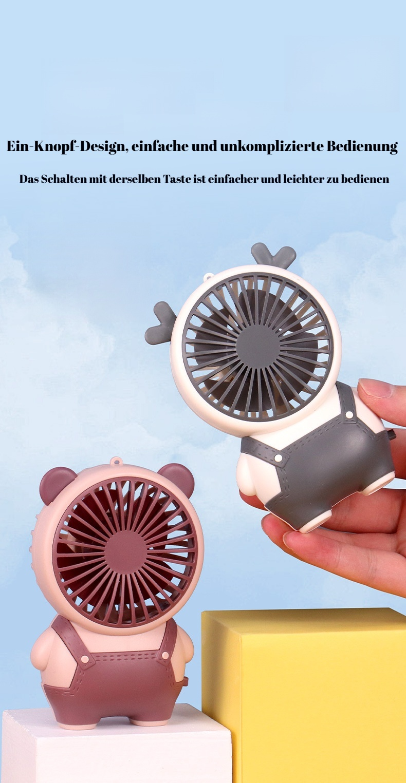 Kompakter Ventilator für Reisen und Ausflüge