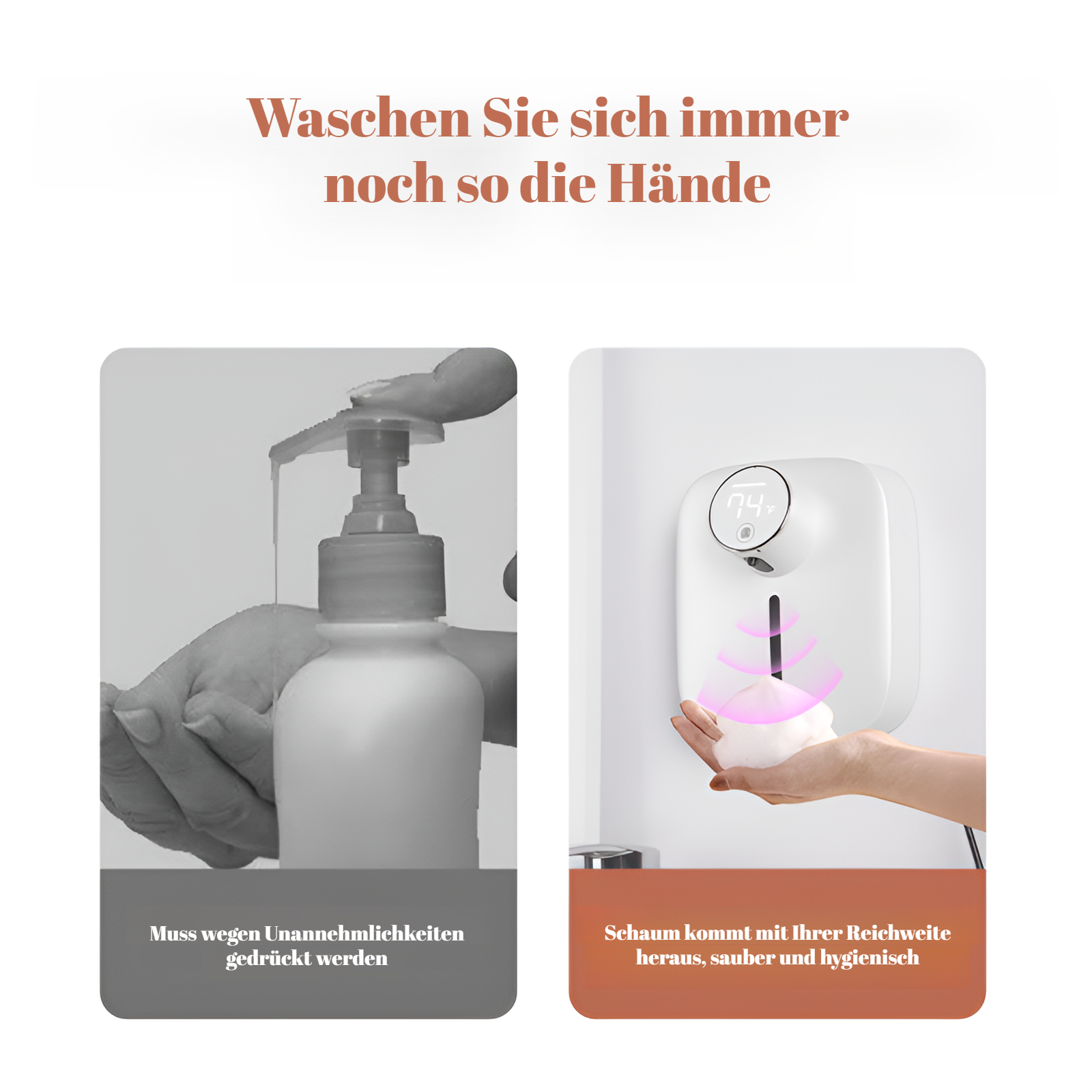 Desinfektionsspender mit Sensor für den Haushalt