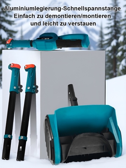 ❄️ Schluss mit dem Schneeschaufeln! Ihre 21V Lithium-Akku Schneefräse macht den Weg frei. 💪 Leicht, faltbar und ultrastark. 🔋