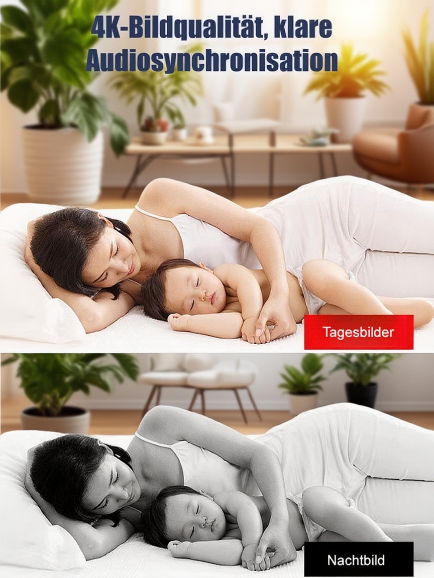 🔋 Eine Revolution in der Heimüberwachung: 6 Monate kabellose Nutzung ohne Stromkosten. Unsichtbar und stets wachsam.