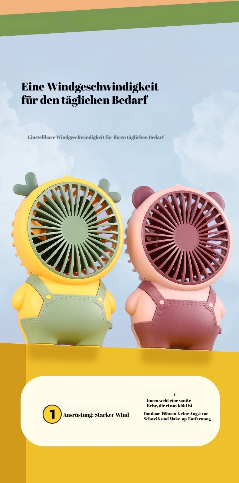 Robuster und langlebiger Outdoor-Ventilator