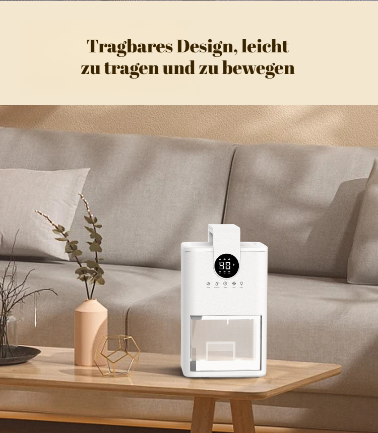 Leiser und kompakter Desktop-Luftentfeuchter