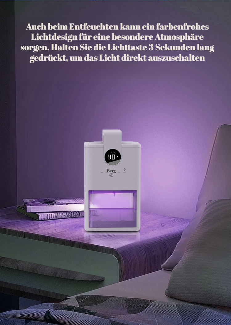 Effektiver Feuchtigkeitsentferner für kleine Räume