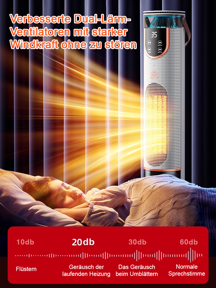 💰 Schluss mit hohen Heizkosten! ✨ Der „3 Tage nur 1 kWh: Heizer mit Echtholz-Optik, Luftbefeuchter und Display“ bringt stilvolle Wärme 🪵 und gesunde, feuchte Luft in Ihr Zuhause. ✅