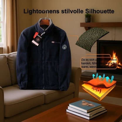 🧥🐑 Nie wieder frieren! Ihre „Export Norwegische einseitige doppelseitige Fleecejacke Herren“ - warm, schlank und wendbar. 🔥✨