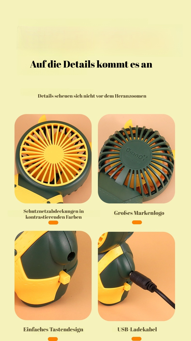 Stilvoller Ventilator für Outdoor-Aktivitäten