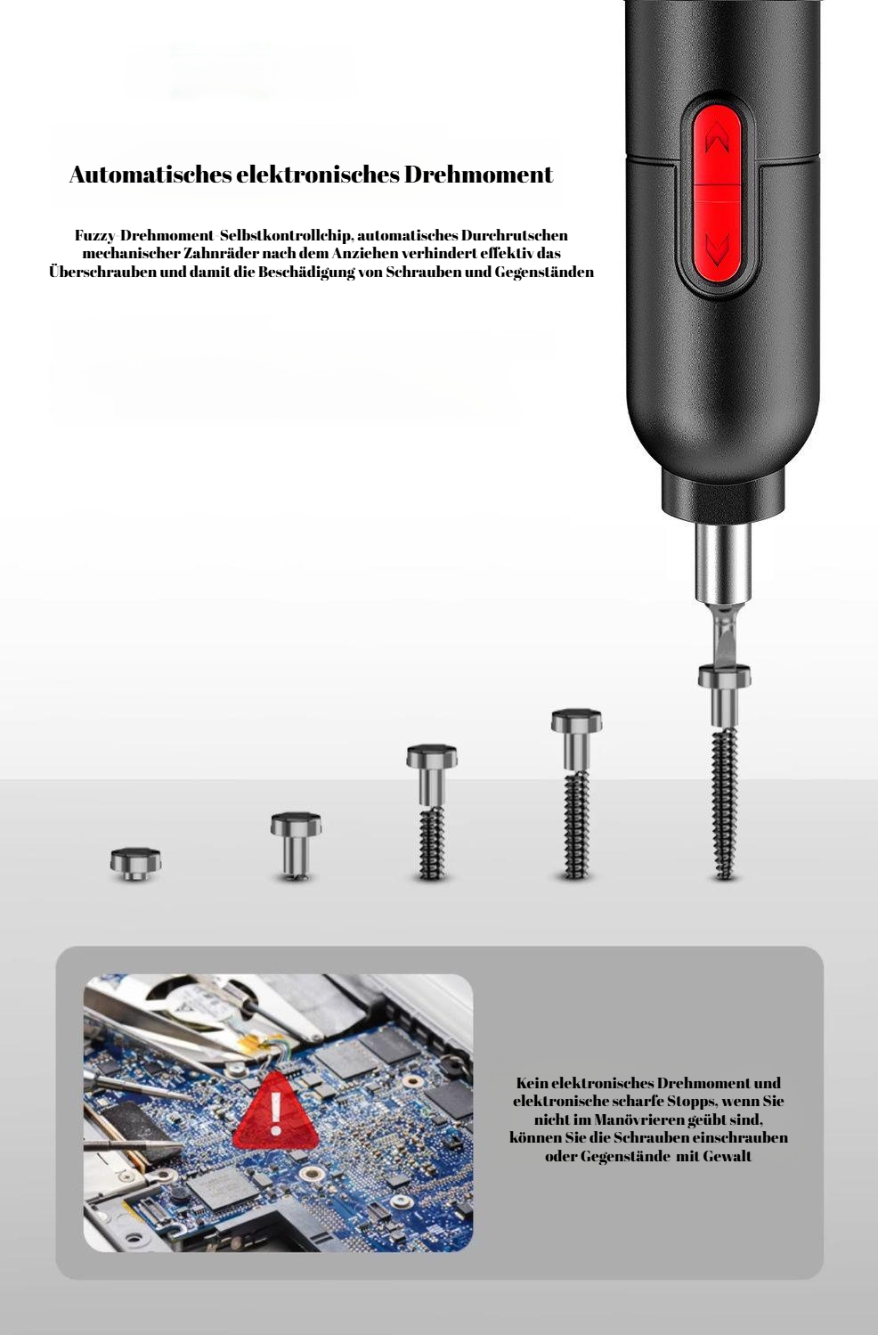 Haushalts-Elektrowerkzeug – Mini-Schraubendreher und Bohrmaschine