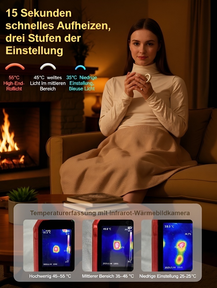 Graphen-Heizdecke🔥 Sekundenschnell warm dank Graphen! ✅ TÜV-sicher und superleicht für überall. Deine mobile Wohlfühl-Oase!