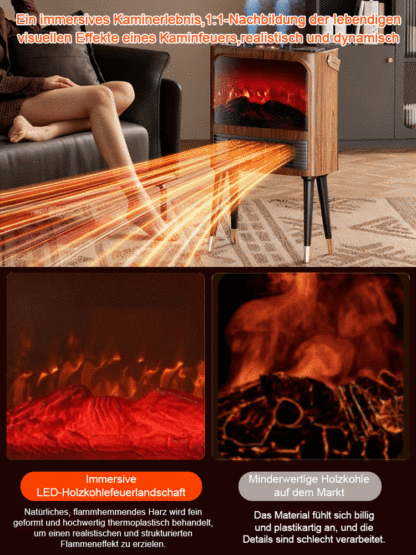 Das ganze Haus in 3 Sekunden erwärmen🔥 Erleben Sie die Revolution der Wärme:5D-Simulation Flammen Energiesparender Heizlüfter